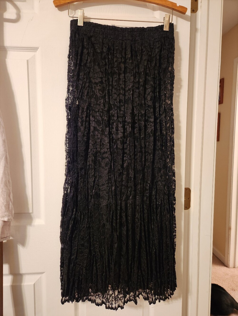 Sunny Sport, Black Lace Maxi Skirt -